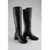 Stiefel ANISTON SHOES, Damen, Gr. 39, Normalschaft, schwarz, Lederimitat, elegant, Schuhe, Stretchstiefel mit Innen-Reißverschluss - NEUE KOLLEKTION