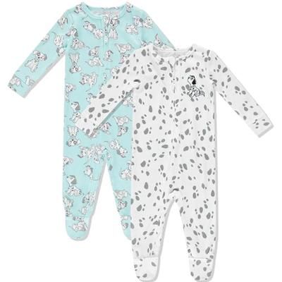 Disney Pajamas | 101 Dalmatians Kids 2-Pack Blanket Sleeper Footie, Nwt, Size 9m | Color: Blue/White | Size: 9mb