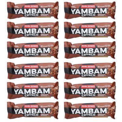 Body Attack Yambam Crunch Riegel Schokolade Brownie 12x 12x55 g Image