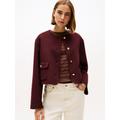 Tommy Hilfiger Jacke "DF WOOL BLEND REG" Damen RED, Gr. 40, Wolle, Jacken outdoor
