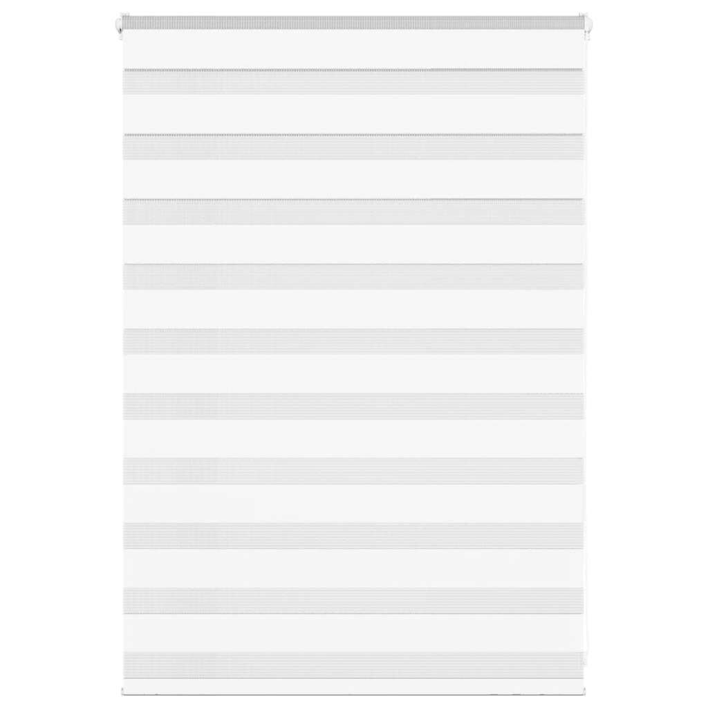 vidaXL Doppelrollo Weiß 100x100 cm Stoffbreite 95,9 cm Polyester Image