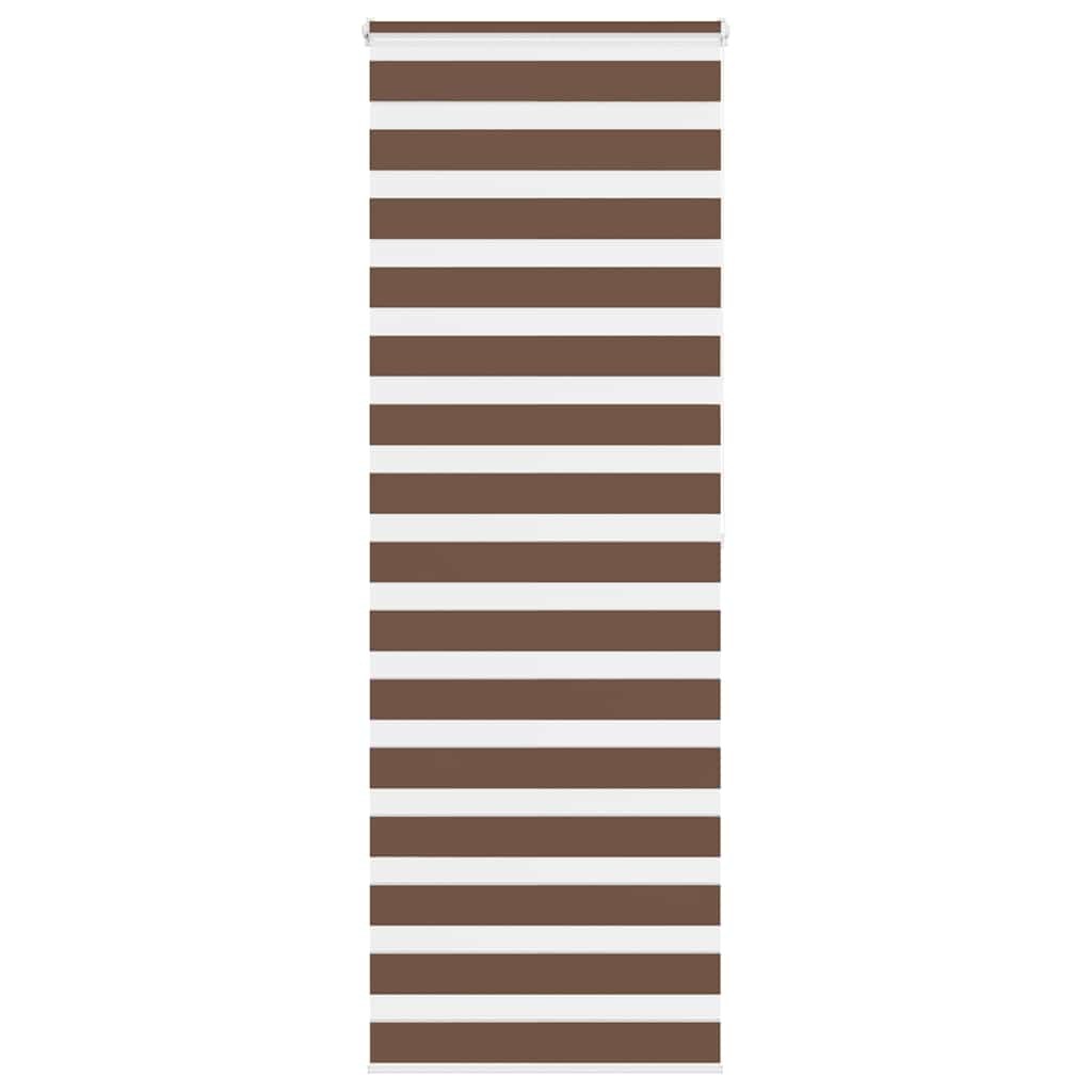 vidaXL Doppelrollo Braun 85x200 cm Stoffbreite 80,9 cm Polyester Image