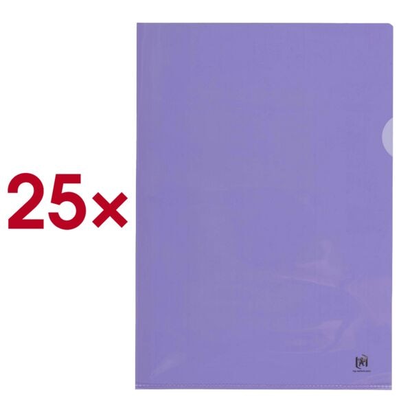 Oxford Sichthüllen lila PVC-Hartfolie 25 Stück lila