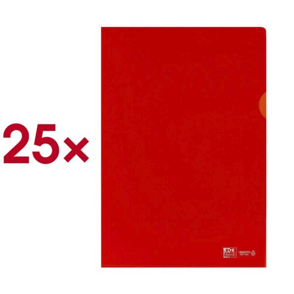 Oxford Sichthüllen orange PVC-Hartfolie 25 Stück orange