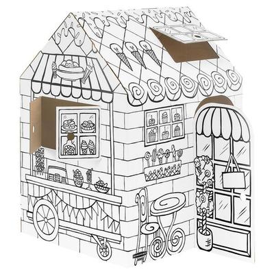 Bankers Box System Bastelset Karton-Spielhaus »Candyshop Restaurant«, 81.3x114.3 cm Image