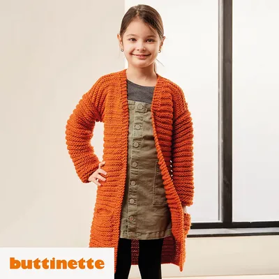 Strickanleitung – Girls-Cardigan aus Woll Butt Heidi Image
