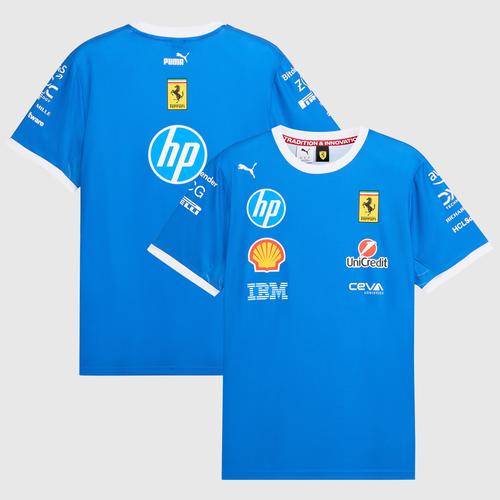 T-shirt Monza édition spéciale Scuderia Ferrari 2025 Team - Bleu - Homme Taille: XL