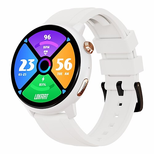 LOKMAT SKY GT Smartwatch 1.43 Zoll 4G LTE Mobilfunk-Smartwatch 3G 4G Bluetooth Schrittzähler Anruferinnerung Aktivitäts-Tracker Kompatibel mit Android iOS Damen Herren GPS Langer Standby