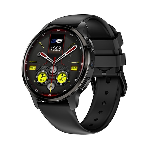 LOKMAT APPLLP 2 Smartwatch 1.508 Zoll 4G LTE Mobilfunk-Smartwatch 3G 4G Bluetooth Schrittzähler Anruferinnerung Schlaf-Tracker Kompatibel mit Null Damen Herren GPS Freisprechanrufe Mediensteuerung