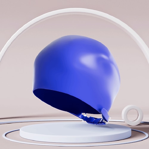 Silikon-Badekappe für Erwachsene Silikon Extra Raumanpassung Bequem Chlorbeständig und hypoallergen Schwimmen Surfen Image