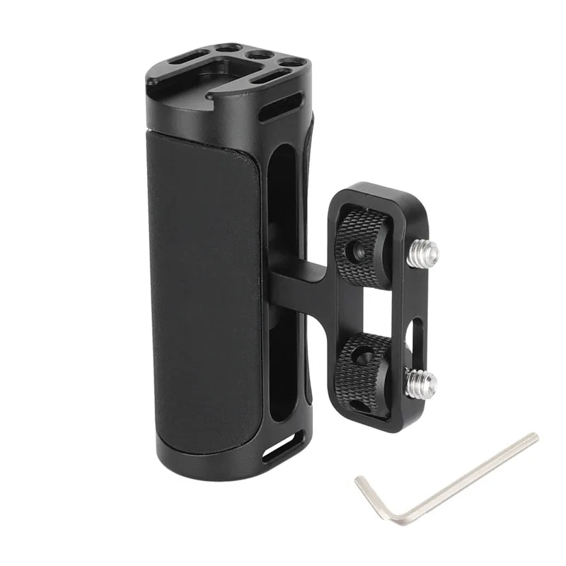 CAMVATEMini Seitengriff-Handgriff mit Kaltschuh-Schnittstelle und 1/4"-20 Schraubhalterung für DSLR-Digitalkamerakäfig Image