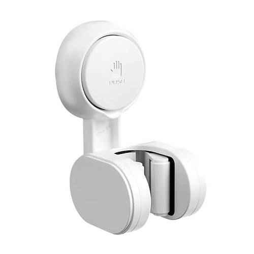 taili weißer Mopphalter Halterung, Wandmontage, spurlos, ohne Bohren, Vakuum-Saugnapfhaken für Küche, Bad, Wohnzimmer, zur Aufbewahrung von Regenschirmen, Handtüchern, Besen Image