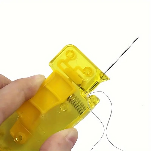 2 Stück automatischer Nadeleinfädler zum Nähen, DIY-Handnähwerkzeuge für Nähmaschinen, Haushaltshandwerk und Nähzubehör Image