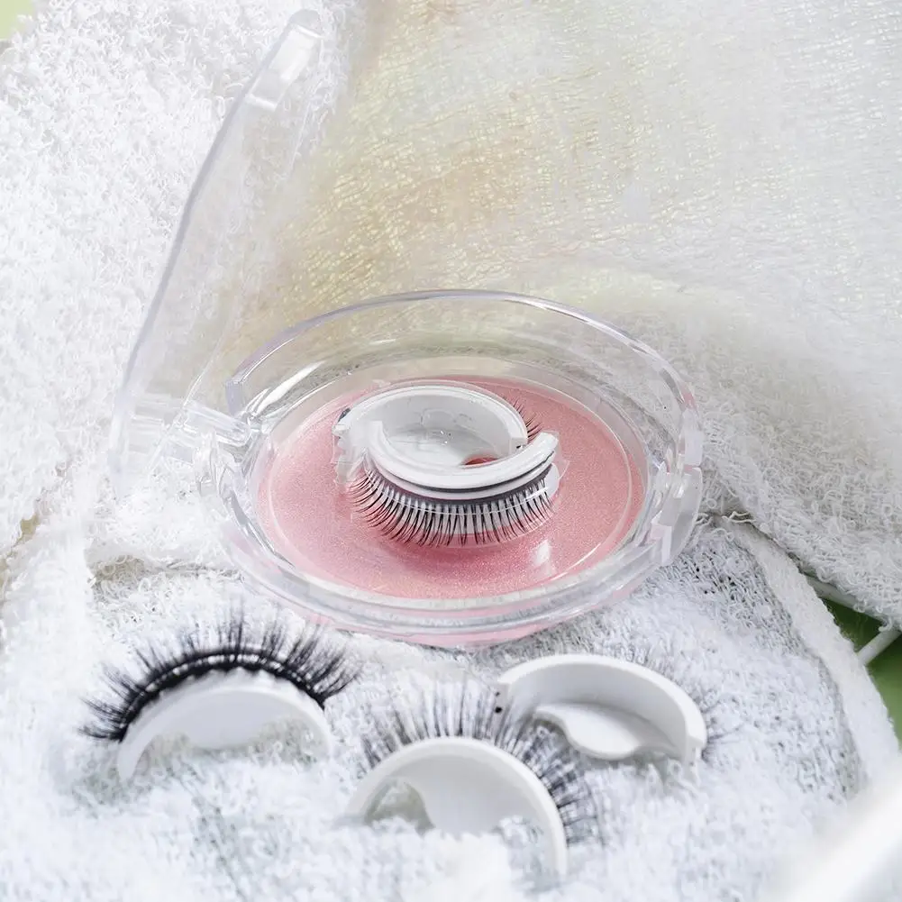 Koreanische selbstklebende Wimpern natürliche Wimpern wiederverwendbare Wimpern liefert Manga Wimpern Rouge Make-up kostenloser Versand Produkte Image