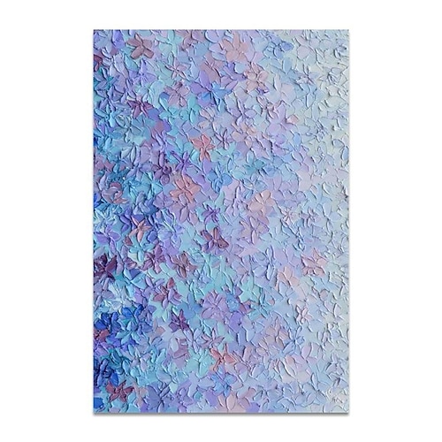 100% handgemachtes Messer rosa Blumenölgemälde auf Leinwand Mode abstraktes Bild dekorative Poster große Wandkunst Goldfolie Home Wohnzimmer Dekor kein Rahmen Image