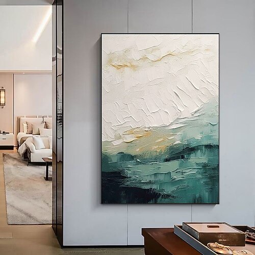 handgefertigte Ölgemälde Leinwand Wandkunst Dekoration moderne abstrakte Textur für Wohnkultur gerollte rahmenlose ungedehnte Malerei Image