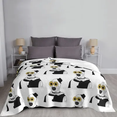 Art The Clown - Terrifier Classic Blanket Bedspread On The Bed Bed Set