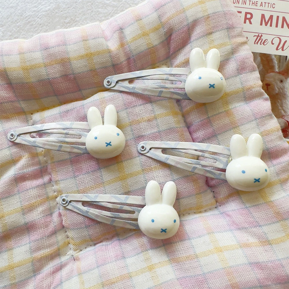 Kawaii Miffy BB Clip Sweet Girl Side Bangs Clip Cartoon Haarspange Stirnband Dekoration Spielzeug und Geschenke für Mädchen Image
