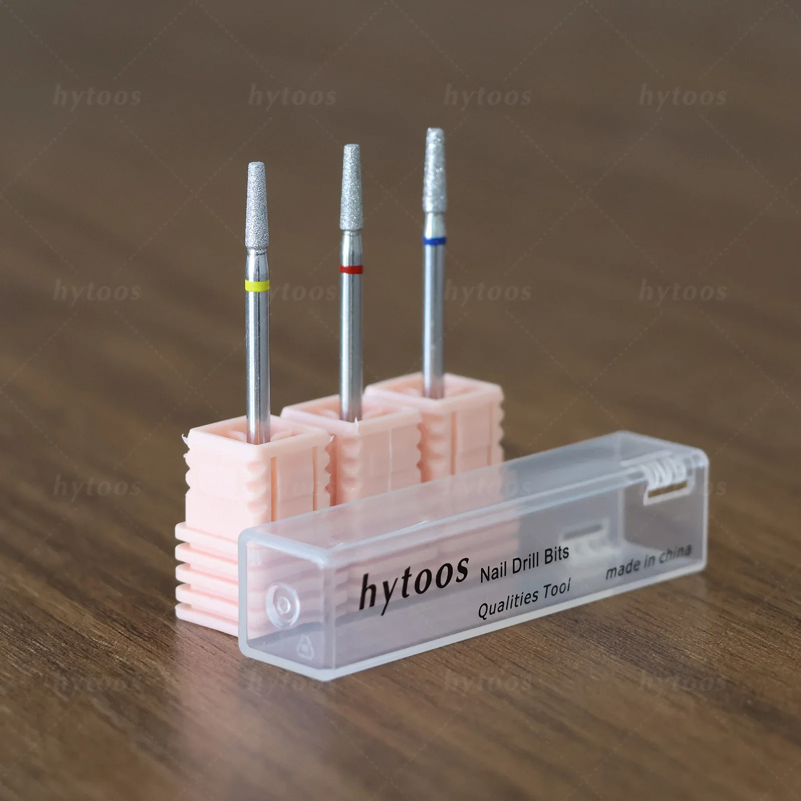 HYTOOS Chrom-Diamant-Nagelbohrer, 2 mm, konisch, Pro, russisches Nagelhaut-Reinigungsbit für Nagelbohrer, abgestorbene Hautreiniger, Nagelvorbereitungswerkzeug Image
