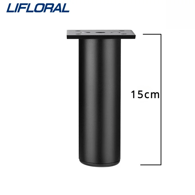 4 Stücke 15 cm Höhenverstellbar 15-16 cm Schrankfuß Verdickte Aluminiumlegierung Möbel Stützbeine Tisch Stühle Bett Sofa Füße Image