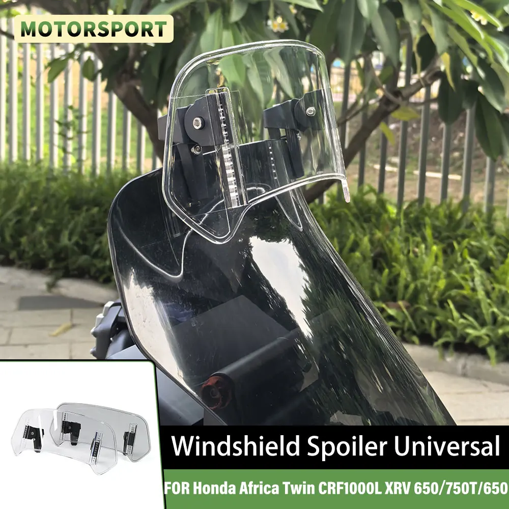 FÜR HONDA AFRICA TWIN XRV650 XRV750 Für BMW R1300GS R1200GS R1250GS Einstellbare Verlängerung Windschutz Windschutz Spoiler Deflektor Image