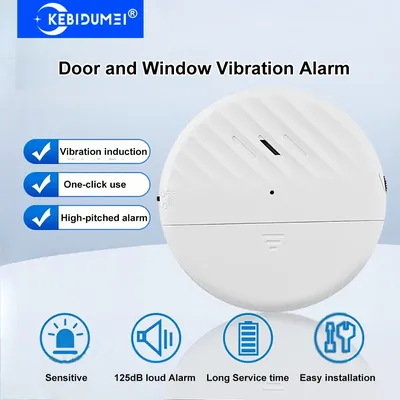 Vibration Alarm Drahtlose Tür Fenster Sensor Alarm 125dB Glas Bruch Anti-Diebstahl Sensor Alarm Home Security Schutz Alarm