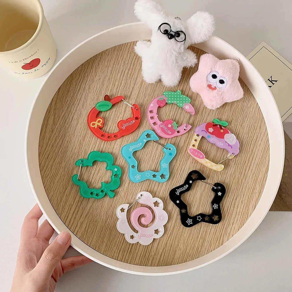 Schlüsselanhänger „Süßes Obst und Cupcake“ – Kawaii-Sternanhänger aus Acryl, süßes Taschen-Hängezubehör im koreanischen Stil für Teenager Image