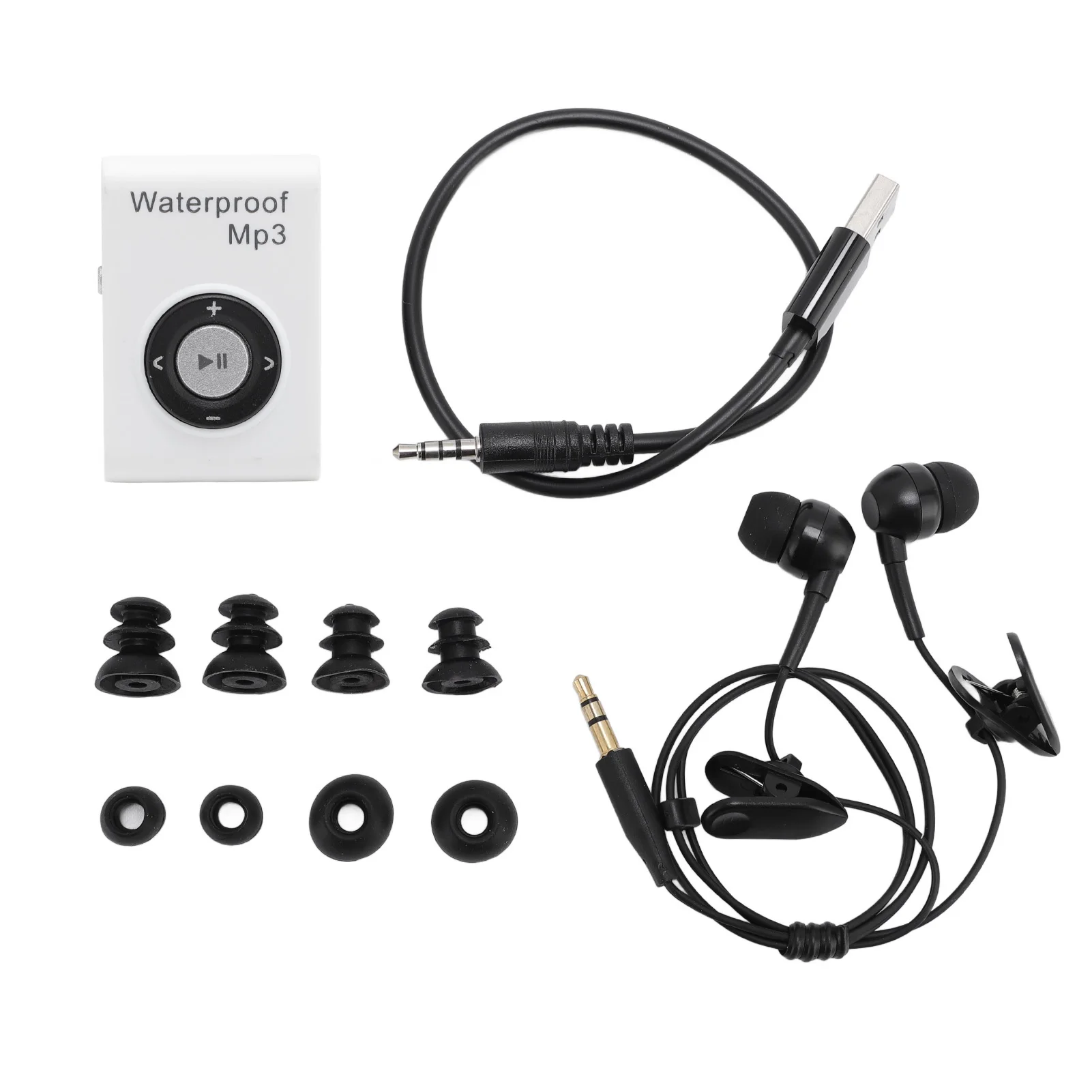 Unterwasser-Kopfhörer, IPX8, wasserdicht, vielseitig, 8 GB Speicher, verschiedene Klangformate, Schwimmen, MP3-Player, klarer Klang zum Surfen Image