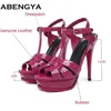 Super 13 CM Heels Leder Sandalen Frauen Plattform High Heel Party Schuhe Frau Ankle Strap Sommer Moderne Alias Mujer 2025
