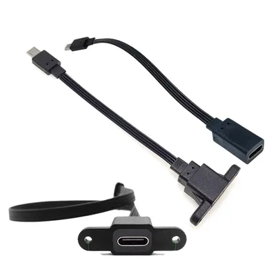 V8 to Type-C extension cable 0.1M 0.2M Type-C female port to Android micro USB adapter charger data cable interface converter he