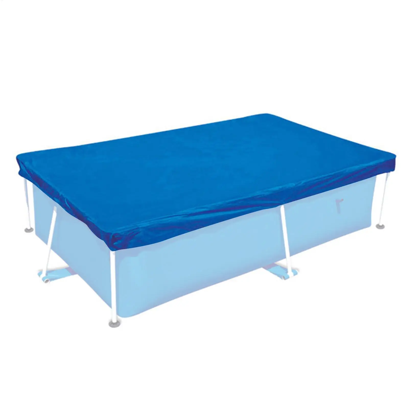 Couverture de piscine rectangulaire pour pagaie extérieure, imperméable, pliable, gonflable, PE, pour piscine au sol, couverture de piscine familiale