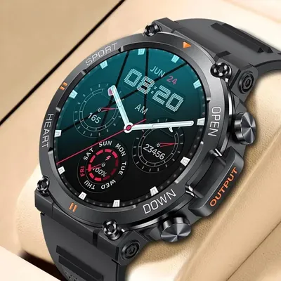 Bluetooth Anruf Smart Uhr Männer Entfernung Sport Fitness Tracker Smartwatch Herzfrequenz Gesundheit Monitor Wasserdichte Intelligente Armbanduhr