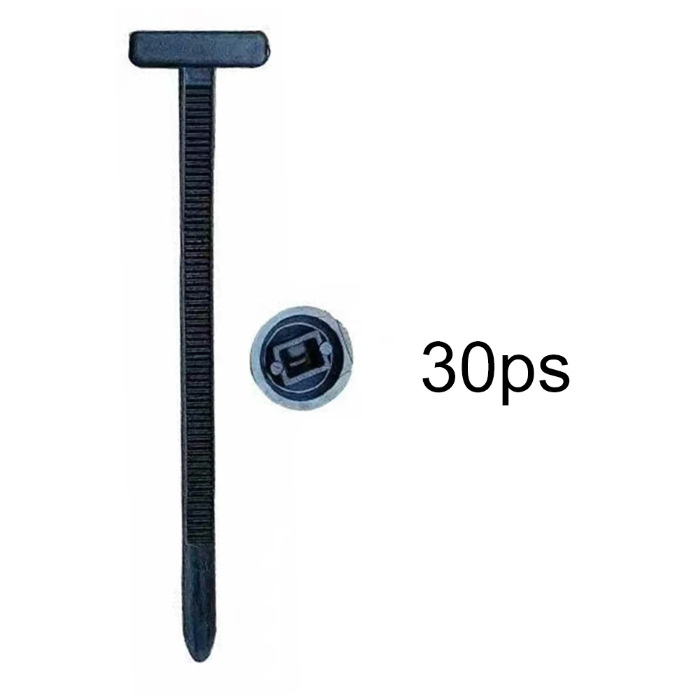 Selbstsichernder Nylon-Kabelbinderhalter, robuste, UV-beständige Reißverschlüsse mit Stift- und Knopfdesign für den Innen- und Außenbereich Image