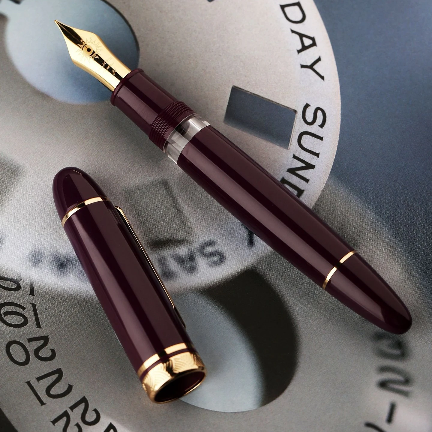 Luxuriöser MAJOHN P140 transparenter Kolben-Füllfederhalter – Bock Nr. 8 F/M-Feder, große Tintenkapazität, eleganter Acrylstift als Geschenk Image