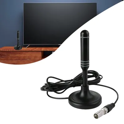 HDTV-Antenne, 300 cm, Koaxialkabel, digitale Empfangsantenne, Plug-and-Play, digitale HD-Freeview-Antenne für den Innen- und Außenbereich für Smart-TV