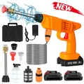 21V Portatile Cordless Ad Alta Pressione Pistola di Lavaggio Auto 5M Cappello Lavaggio Auto Pistola Ad Acqua Pulitore Ad Alta Pressione per Makita Batteria Spille
