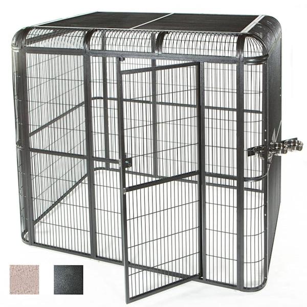 a-e-cage-company-85"-x-61"-walk-in-aviary-in-black,-medium/