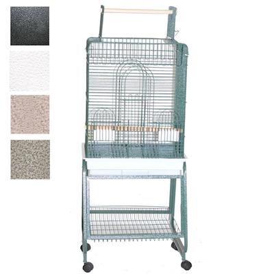 A&E Cage Company Play Top Bird Cage with Removable Stand, 22" L X 18" W X 62" H, Platinum
