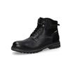 Schnürboots CAMEL ACTIVE, Herren, Gr. 41, schwarz, Leder, Basic, Schuhe, Winterboots, Stiefel mit Reißverschluss