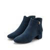 Stiefelette LASCANA, Damen, Gr. 36, blau, Obermaterial: 100% Textilmaterial. Futter: 100% Textilmaterial. Decksohle: 100% Lederimitat. Laufsohle: 100% Synthetik, casual, Schuhe, Stiefel, Boots mit bequemem Blockabsatz VEGAN
