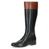 Stiefel CAPRICE, Damen, Gr. 37,5, Normalschaft, braun (schwarz, braun), Nappaleder, klassisch, Schuhe, Blockabsatz, Langschaft-Stiefel in Reiteroptik