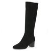 Stiefel CAPRICE, Damen, Gr. 40, schwarz, Textil, elegant, Schuhe, Blockabsatz, Langschaftstiefel in eleganter, runder Form