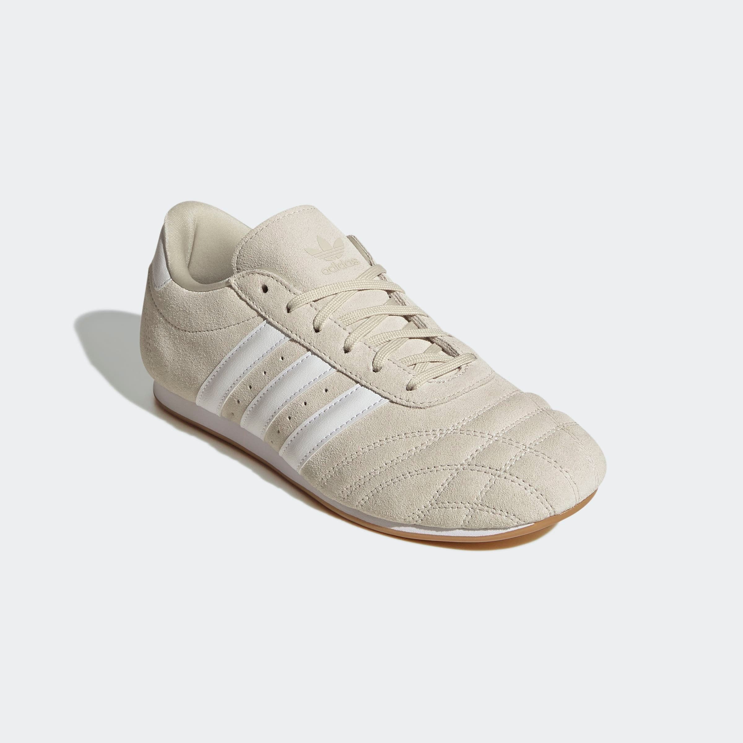 Sneaker ADIDAS ORIGINALS "ADIDAS TAEKWONDO SCHNÜR", Damen, Gr. 37, weiß (aluminium, cloud weiß, gum 3), Leder, Synthetik, Schuhe Sneaker