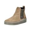 Plateaustiefelette GABOR "Gabor Stiefelette Veloursleder/Textil", Damen, Gr. 42, braun (hellbraun), Veloursleder, Textil, casual, Schuhe