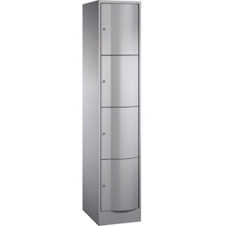 C+P Schließf.schrank 8470172S10027 4Fächer 1950x396x540mm wsalu/wsalu Image