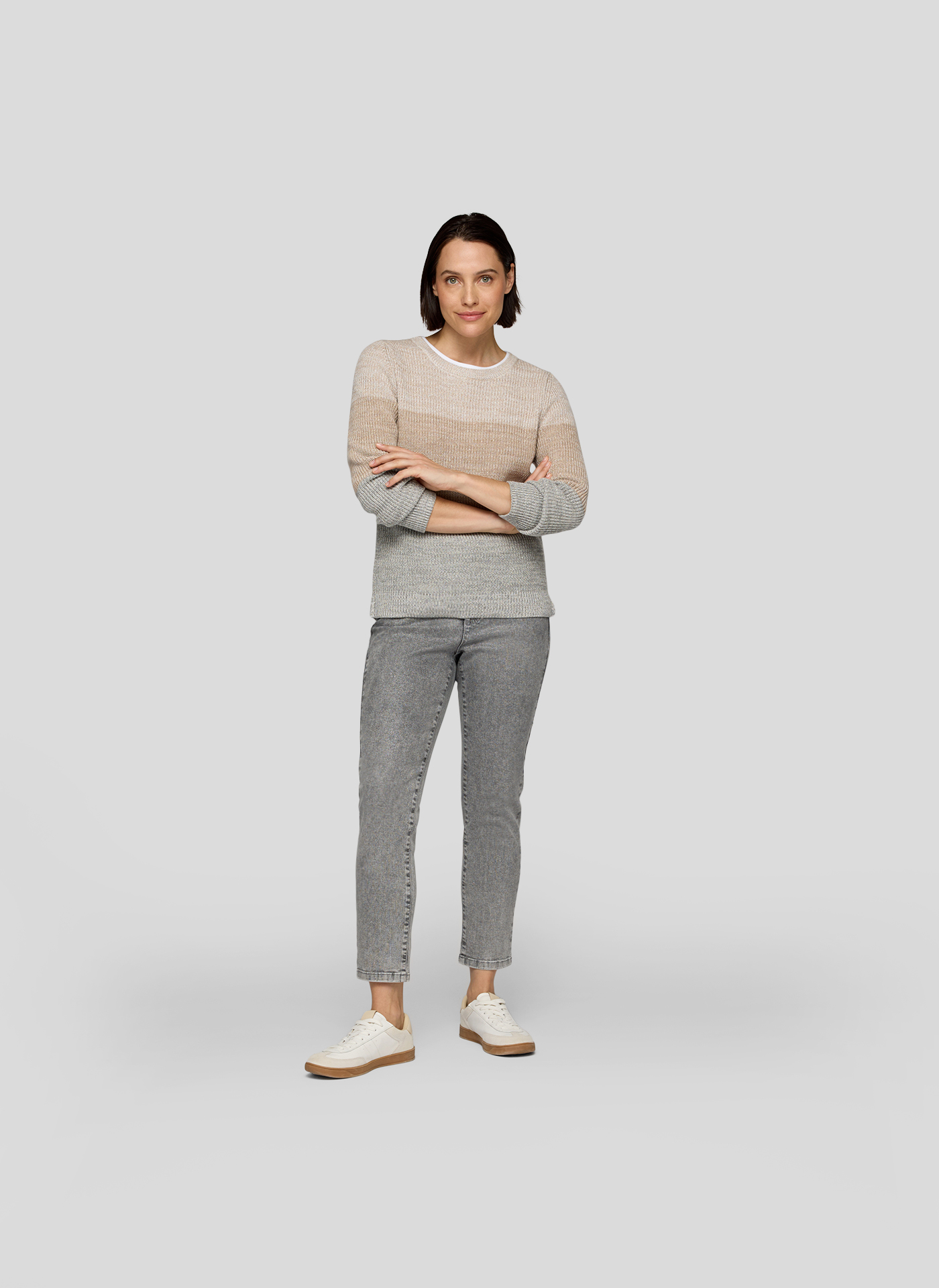 Rabe Pullover "Cozy" Gr. 48 in braun | 47% Baumwolle