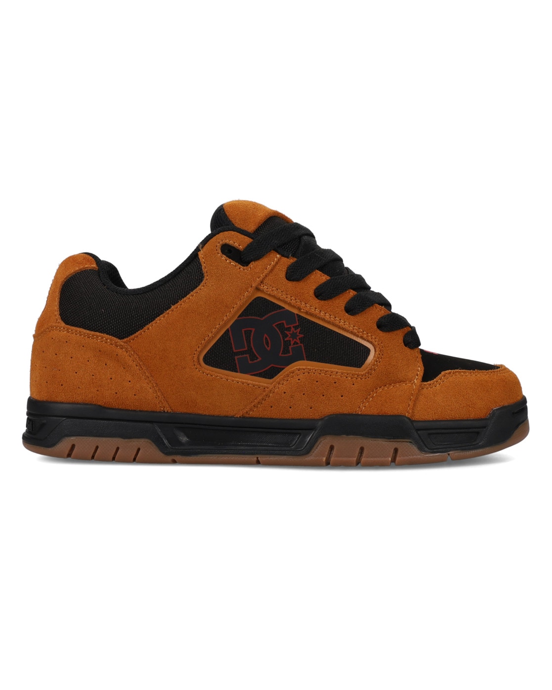 Sneaker DC SHOES "DC Coiler", Herren, Gr. 8,5(41), schwarz (braun, schwarz), 42.52% Leder, 34.74% Synthetikmaterial, 22.74% Polyester, Schuhe Sneaker