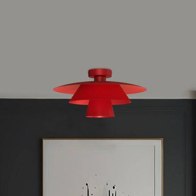 Deckenlampe Plato Luminex, dimmbar, rot, für Wohn- / Esszimmer, Metall, Modern, Deckenlampe Image