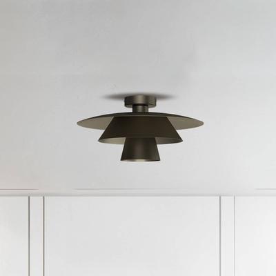 Deckenlampe Plato Luminex, dimmbar, alu / grau / zink, für Wohn- / Esszimmer, Metall, Modern, Deckenlampe Image