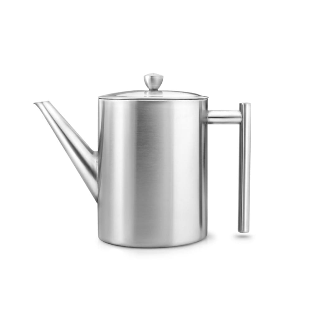 Teiera Cilindro 1,2 L in metallo satinato in acciaio inossidabile 304